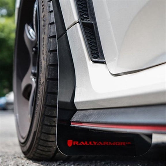 MF47-UR-RD-BLK Urethane Red Mud Flap with Black Logo for 2017-2018 Honda Civic Type R