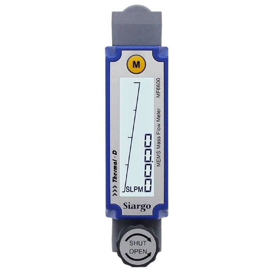 MF6600 Thermal Mass Meter Digital MEMS Gas Flowmeter with LCD Display RS485 Output Adjustable High Accuracy B