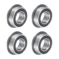 thumbnail image 1 of MF85-2RS Flanged Ball Bearing 5x8x2.5mm Double Sealed Chrome Steel Flange Bearings, 4 Packs, 1 of 5