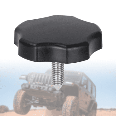Jeep Hardware Soft Top Surround Knob – Stainless Steel Shaft, Fits 2007-2018 Wrangler JK, 2-Door Or 4-Door