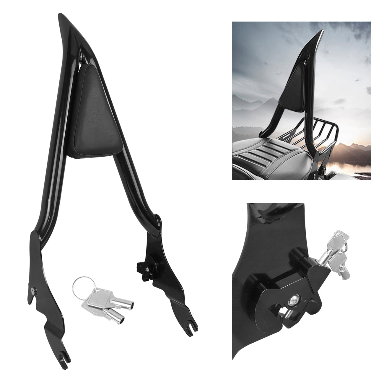 MFC 28" Tall Backrest Sissy Bar For Harley Touring CVO Road Glide