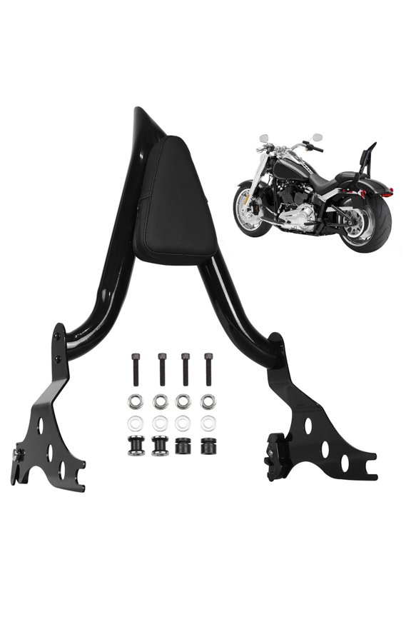 Detachable Sissy Bar Passenger Backrest w/Pad For Harley Fat Boy Breakout