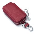 thumbnail image 1 of MFFOR Leather Key Case Holder Bag, Adult, Easy Clean, Wine Red, 1 Piece, 1 of 9
