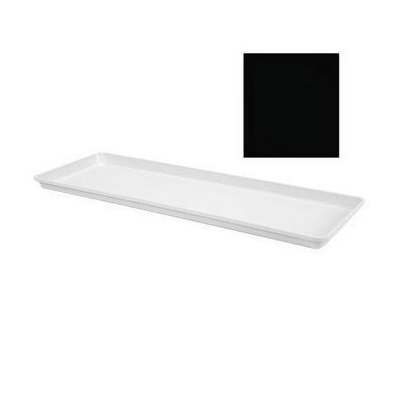 MFG 333007 Reinforced-Edge Fiberglass Display Tray 9" x 26" x 1-1/8" High 1 Each Black