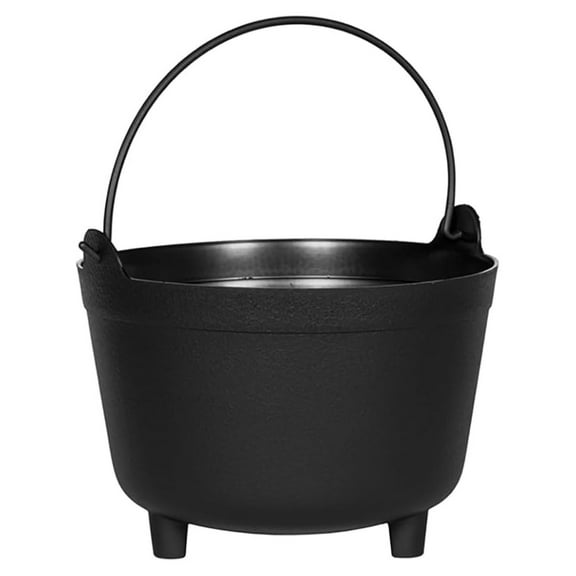 MFG 48128 Antique Kettle Planter, 12-Inch, Black