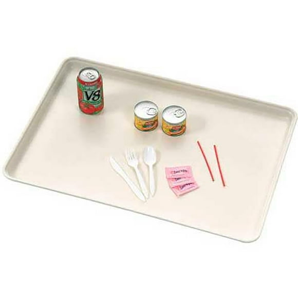MFG Molded Fiberglass 26 x 18 Off White Fiberglass Component & Food Service Tray 332008-5218, Lot of 12