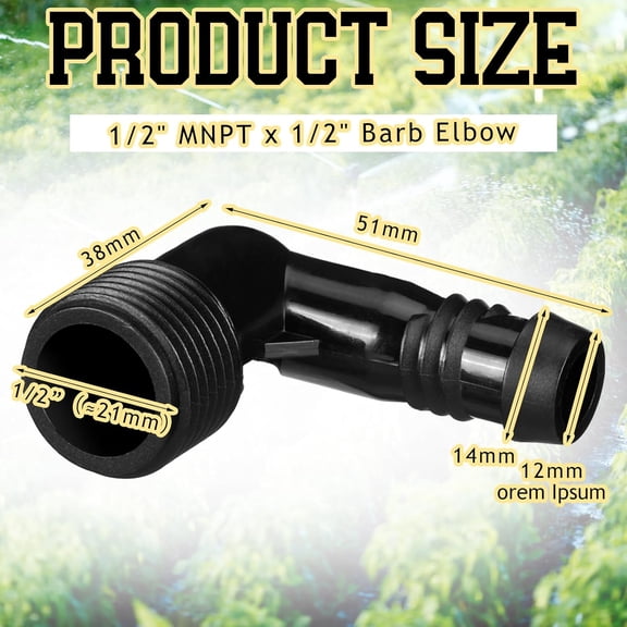 MFG No-Lead Bronze Male Insert Rope Adapter, 1" Insert x 1-1/4" MIP, Barb Fitting with Eyelet for Safety Rope and Poly Pipe to Threaded Pump Connections