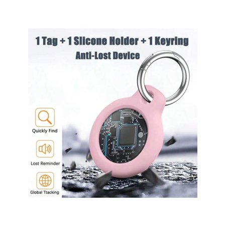 MFI-Certified (iOS Only) Air Tracker Tags (4-Pack) | Wireless Find My Item Locator With Replaceable Battery For Keys, Bags, Pets & Luggage