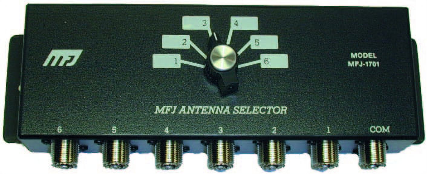 MFJ1701 Ham Radio ANTENNA SWITCH, 6 POSITIONS, 2 KW PEP