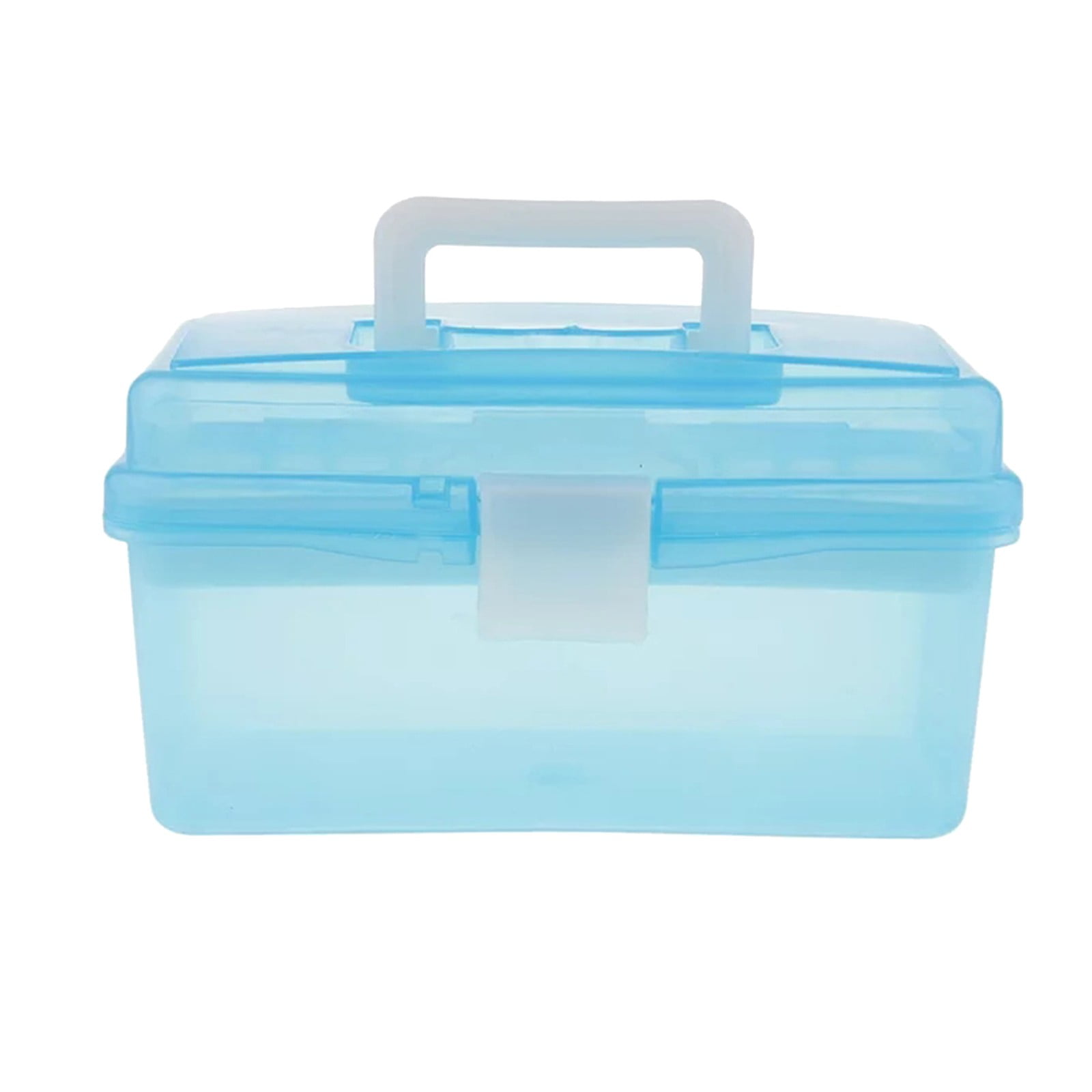 MFJESEAA MultiPurpose Handled Box With Dividers DIY Hobby Craft Storage