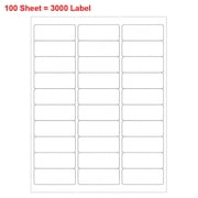 MFLABEL-100 Sheets 1" x 2 5/8" Address Shipping Labels, 2.625 x 1 Self-Adhesive Blank Mailing Labels, 30 Labels Per Sheet 30 UP, for Laser & Inkjet Printer