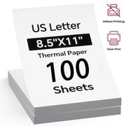 MFLABEL-100 Sheets 8.5x11 Folded A4 Thermal Continuous Paper For M08F M832 Printer Quick Dry
