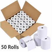 MFLABEL-50 Rolls 2 1/4 x 85 Thermal Receipt Paper BPA Free Thermal Paper Compotible with Cash Register Credit Card POS