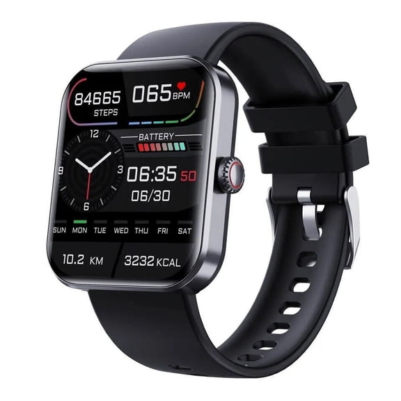 MFLEL 1.91" Black Slim Design Stylish Smartwatch