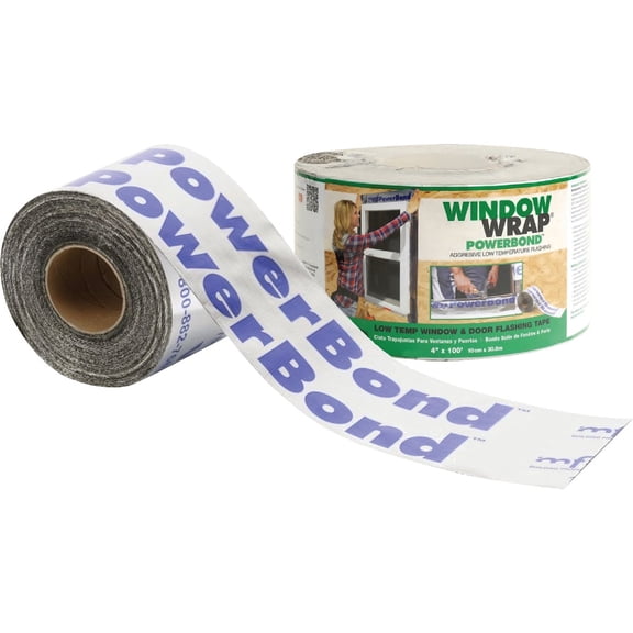 Mfm Building Products WindowWrap Power Bond Window Wrap - Outdoor Window Wrap - White  Residential Use, Standard Application