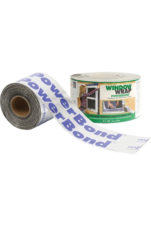 WindowWrap Power Bond Window Wrap - Outdoor Window Wrap - White  Residential Use, Standard Application