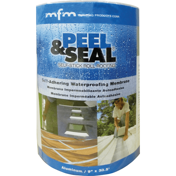 MFM Building Products MFM Peel & Seal Aluminum Roll Roofing - Single Pack  Residential Use, Standard Application
