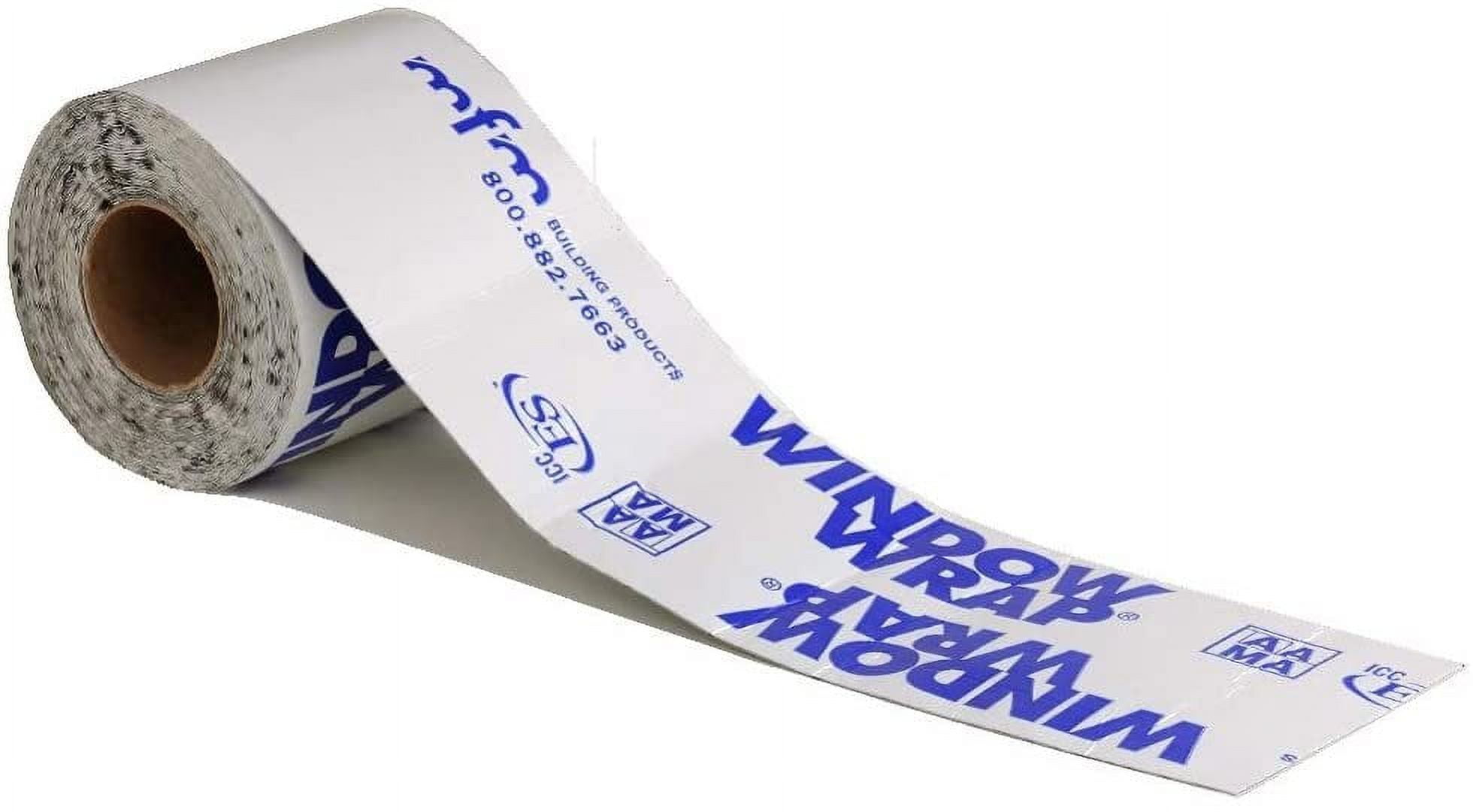 Mfm Building Products WindowWrap Flexible Vinyl Window Wrap - White - Carton of 9, 4 In.