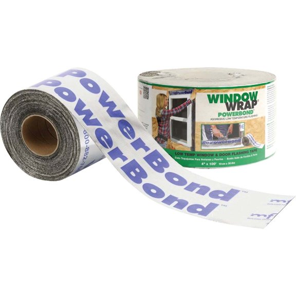 Mfm Building Products Window Wrap PowerBond - Waterproof Rubberized Asphalt - 4 In. x 100 Ft.