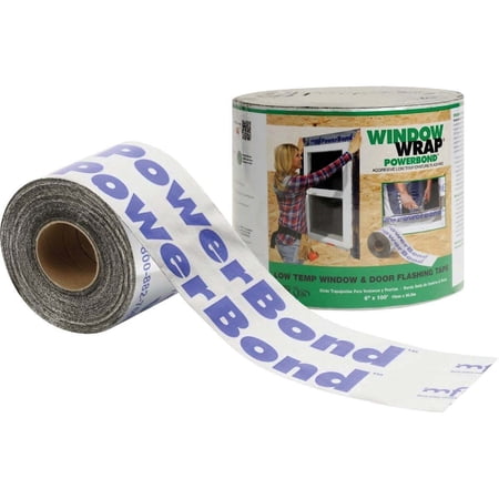 Mfm Building Products WindowWrap PowerBond Window Wrap - Waterproof - 6 In. x 100 Ft. White