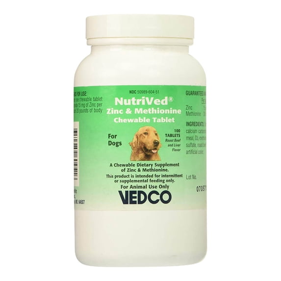 NutriVed Zinpro for Dogs 100 CHEWABLE Tablets