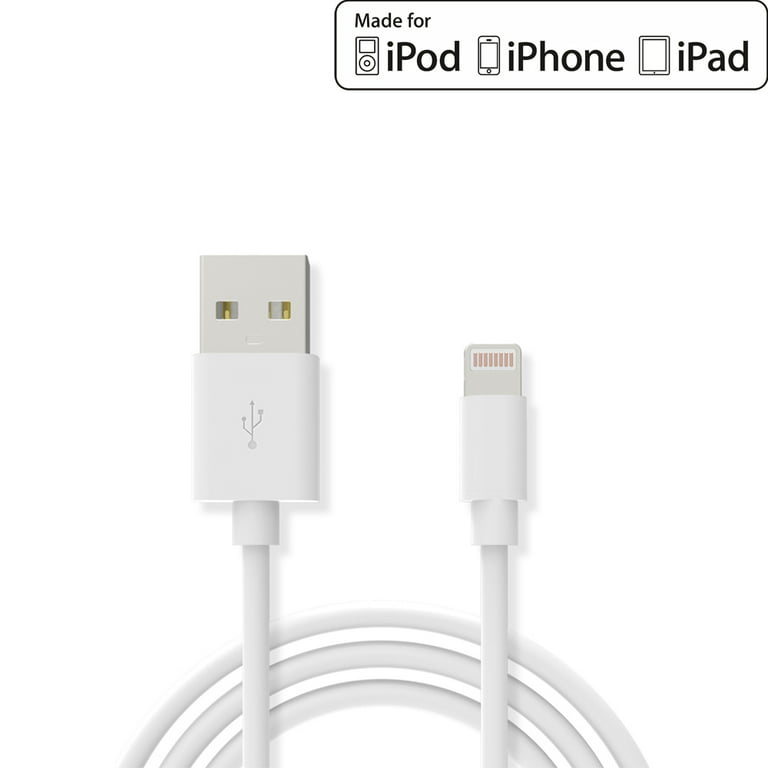 1 m (3 ft.) 2 in 1 Charging Cable - USB to Lightning or Micro-USB for  iPhone / iPad / iPod / Android - Apple MFi Certified - Multi Phone Charger  - USB