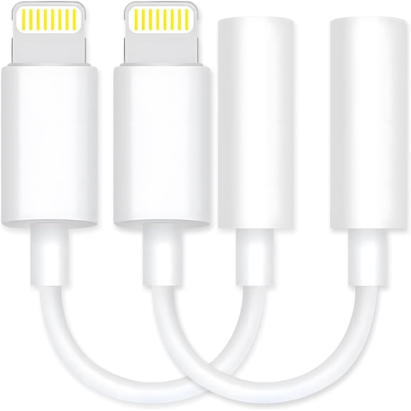 for MFi Certified Lightning to 3.5mm Headphone Jack Adapter,High-Fidelity Lightning to Headphone Jack Converter Music Compatible with iPhone14/13/12/11/X/8/7
