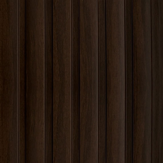 MG-1001 Large Slats Wenge 94.5 in x 9.45 in Polystyrene Wood Slat Walls (62 Sq.ft / Pack) - 10 Pieces