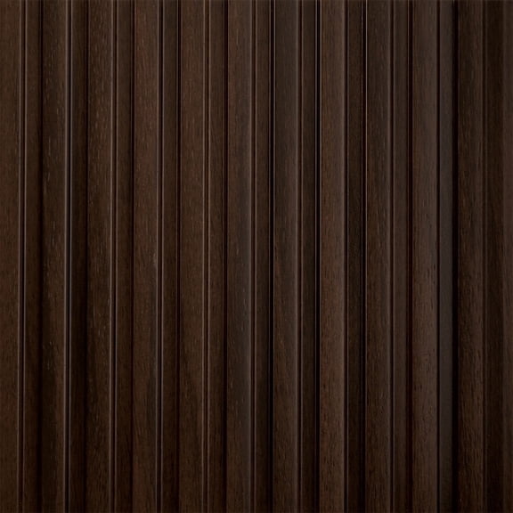 MG-1014 Medium Slats Wined 94.5 in x 9.45 in Polystyrene Wood Slat Walls (62 Sq.ft / Pack) - 10 Pieces