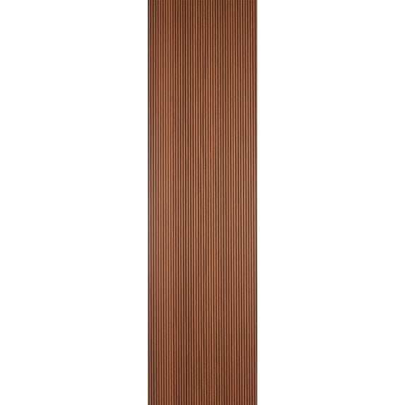 MG-2010 Rounded Mini Slats Mahogany Polystyrene Wood Slat Walls (93 Sq.ft / Pack) - 10 Pieces