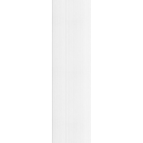 MG-2012 Rounded Mini Slats White 94.5 in x 12 in Polystyrene Wood Slat Walls (78.8 Sq.ft / Pack) - 10 Pieces