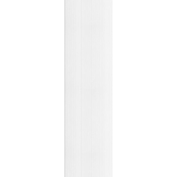 MG-2012 Rounded Mini Slats White Polystyrene Wood Slat Walls (93 Sq.ft / Pack) - 10 Pieces