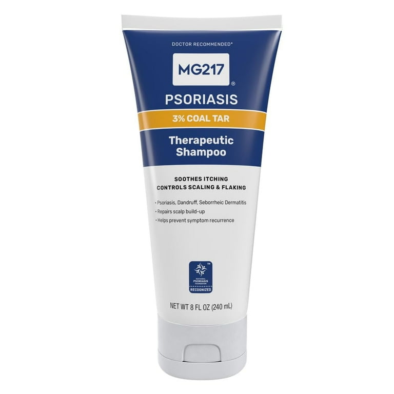 MG-217 Medicated Coal Tar Shampoo for Psoriasis, Scalp