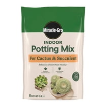 Miracle-Gro Indoor Potting Mix for Cactus and Succulent, Fast-Draining Formula, 8 qt.