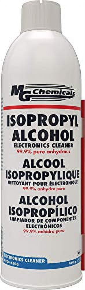 MG Chemicals - 824-450G 824 99.9% Isopropyl Alcohol Electronics Cleaner,  15.9 oz Aerosol Spray, Clear