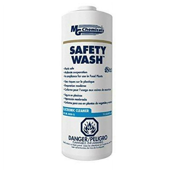 MG Chemicals Safety Wash Electronics Liquid Cleaner, 1 Liter Bottle
