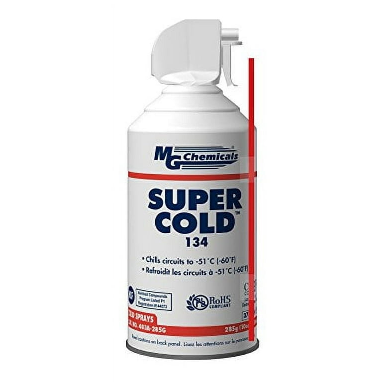 MG Chemicals Super Cold 134 Freeze Spray for Electronics, 285g (10
