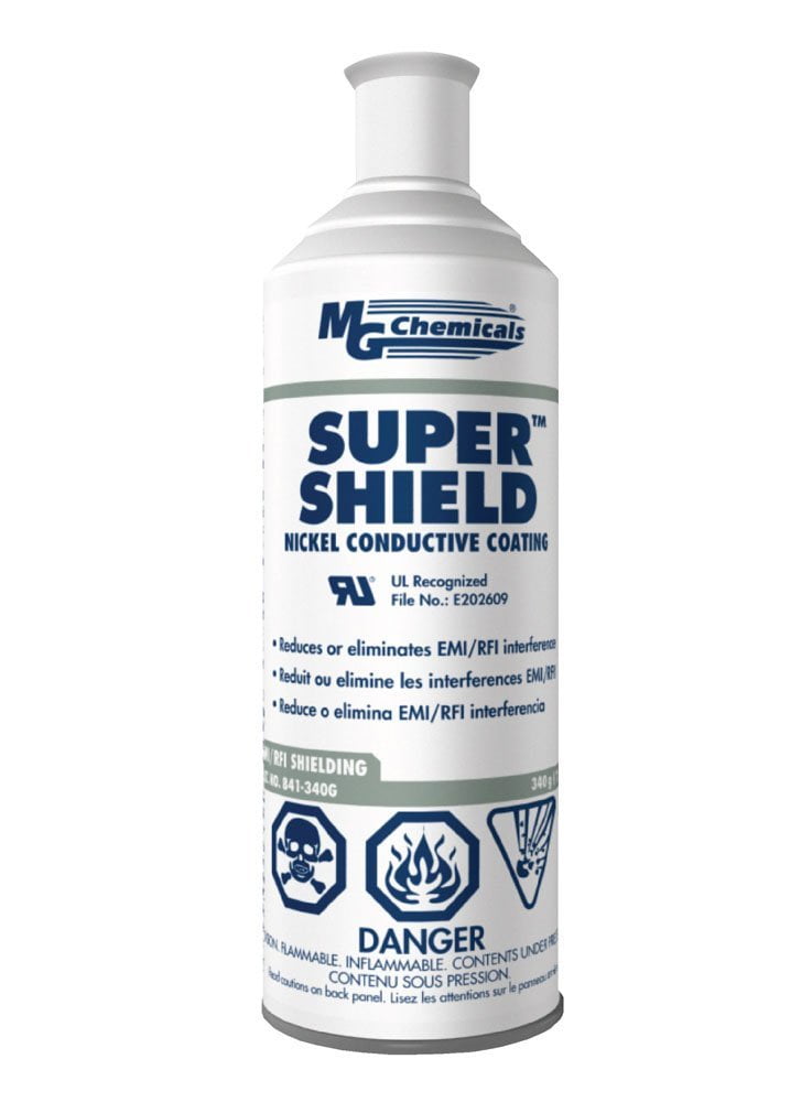 MG Chemicals Super Shield Nickel Conductive Coating, 340g 12 Oz Aerosol Can