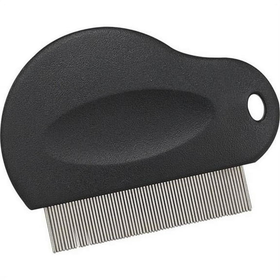 Mgt Contoured Grip Flea Comb Black