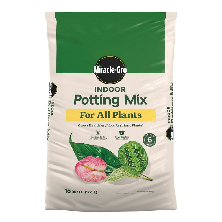 Miracle-Gro Indoor Potting Mix for All Plants, Use with