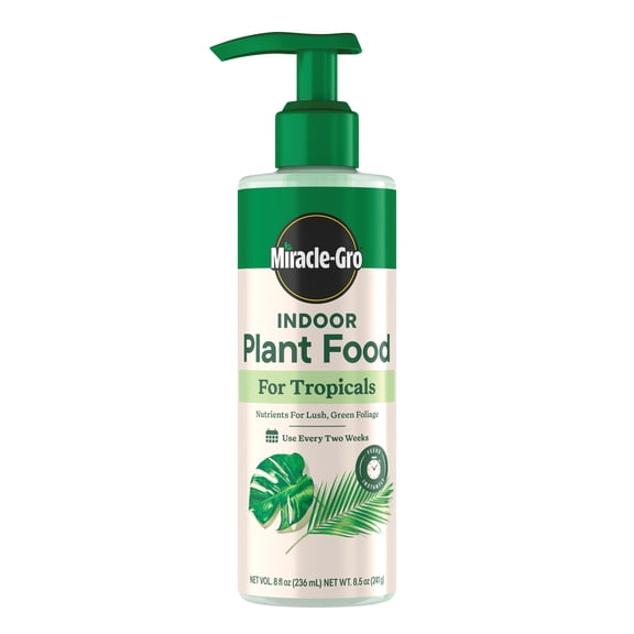Miracle-Gro Indoor Plant Food for Tropicals, Liquid Plant Food, 8 fl. oz.