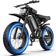 20" Fat Tire Electric Bike for Adults, 1500W Peak Mountain E-Bike, 48V 17.5Ah Long Range Electric Bicycle, Snow Beach Ebike UL2849 Certified