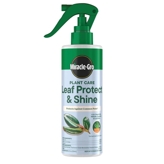 Miracle-Gro Plant Care Leaf Protect and Shine, 4-in-1 Pest Control Spray, 8 fl. oz.