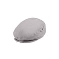 thumbnail image 1 of MG Men's Plaid Ivy Washed Canvas Newsboy Cap Hat - Light Grey, 1 of 2