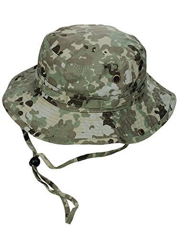 MG Men's Washed Cotton Twill Chin Cord Outdoor Hunting Hat, Terrace, XL