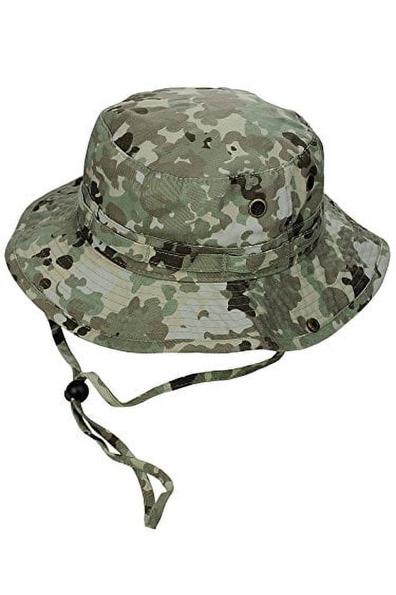 MG Men's Washed Cotton Twill Chin Cord Outdoor Hunting Hat, Terrace, XL