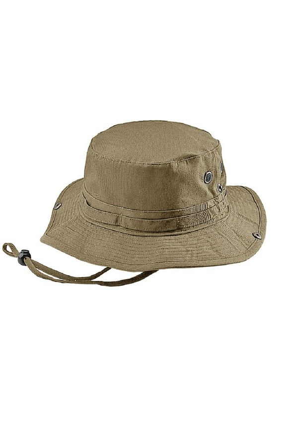 MG Men's Washed Cotton Twill Chin Cord Outdoor Hunting Hat