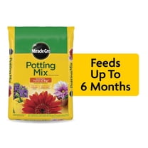 Miracle-Gro Potting Mix, For Indoor or Outdoor Potted Plants, Flowers, Shrubs, 25 qt.