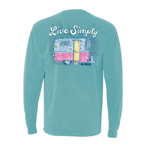 MG Palmer Women's Cotton Live Simply Camper Long Sleeve T-shirt