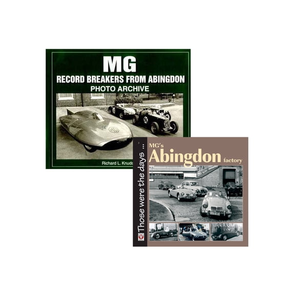MG Record-Breakers From Abingdon & MGs Abingdon Factory 2 Book Set